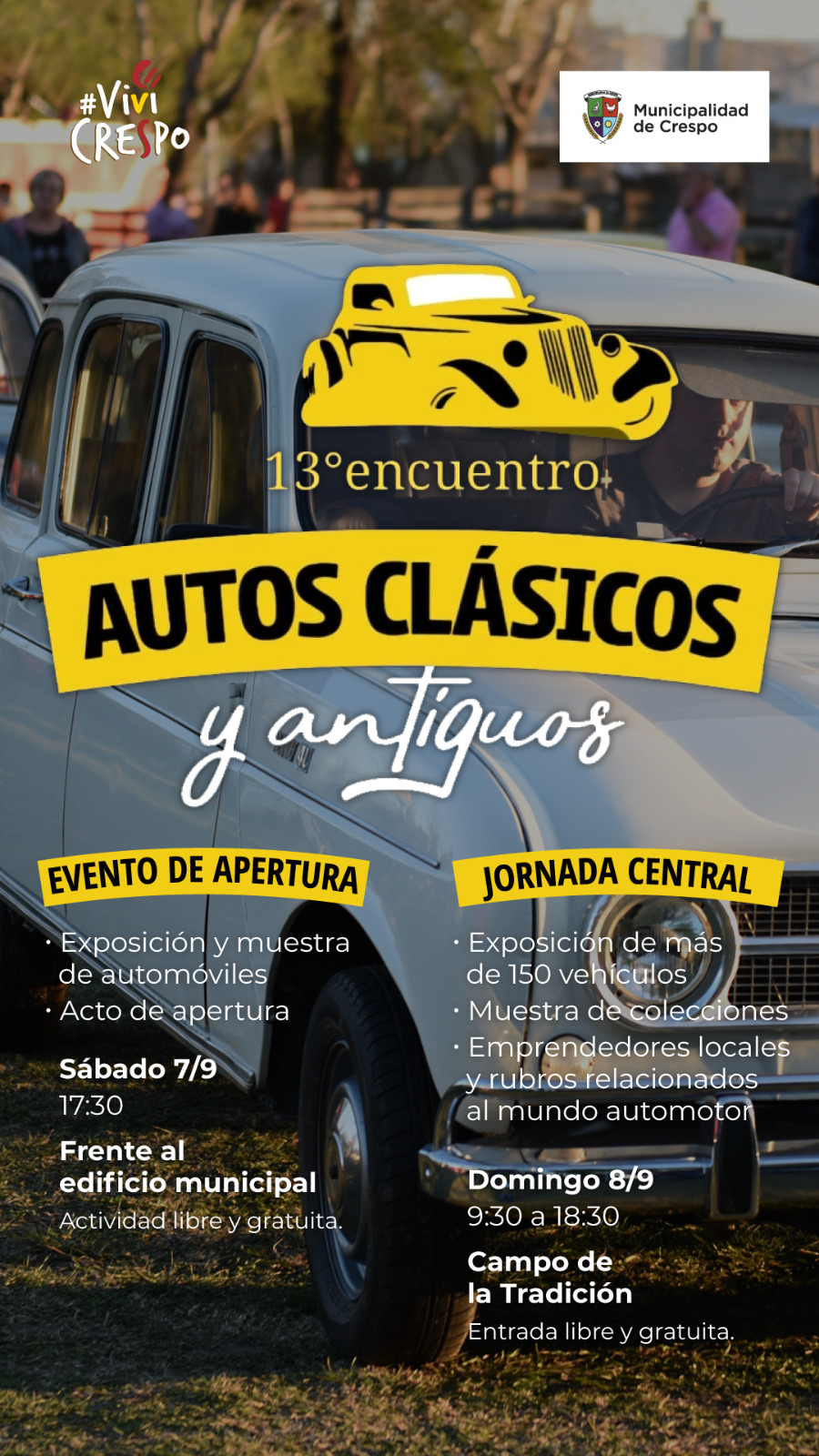 ’13º Encuentro de autos clásicos y antiguos’