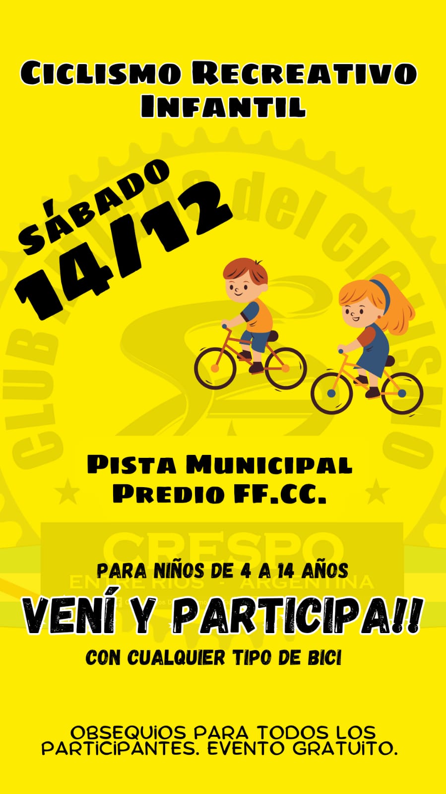 Ciclismo Recreativo Infantil