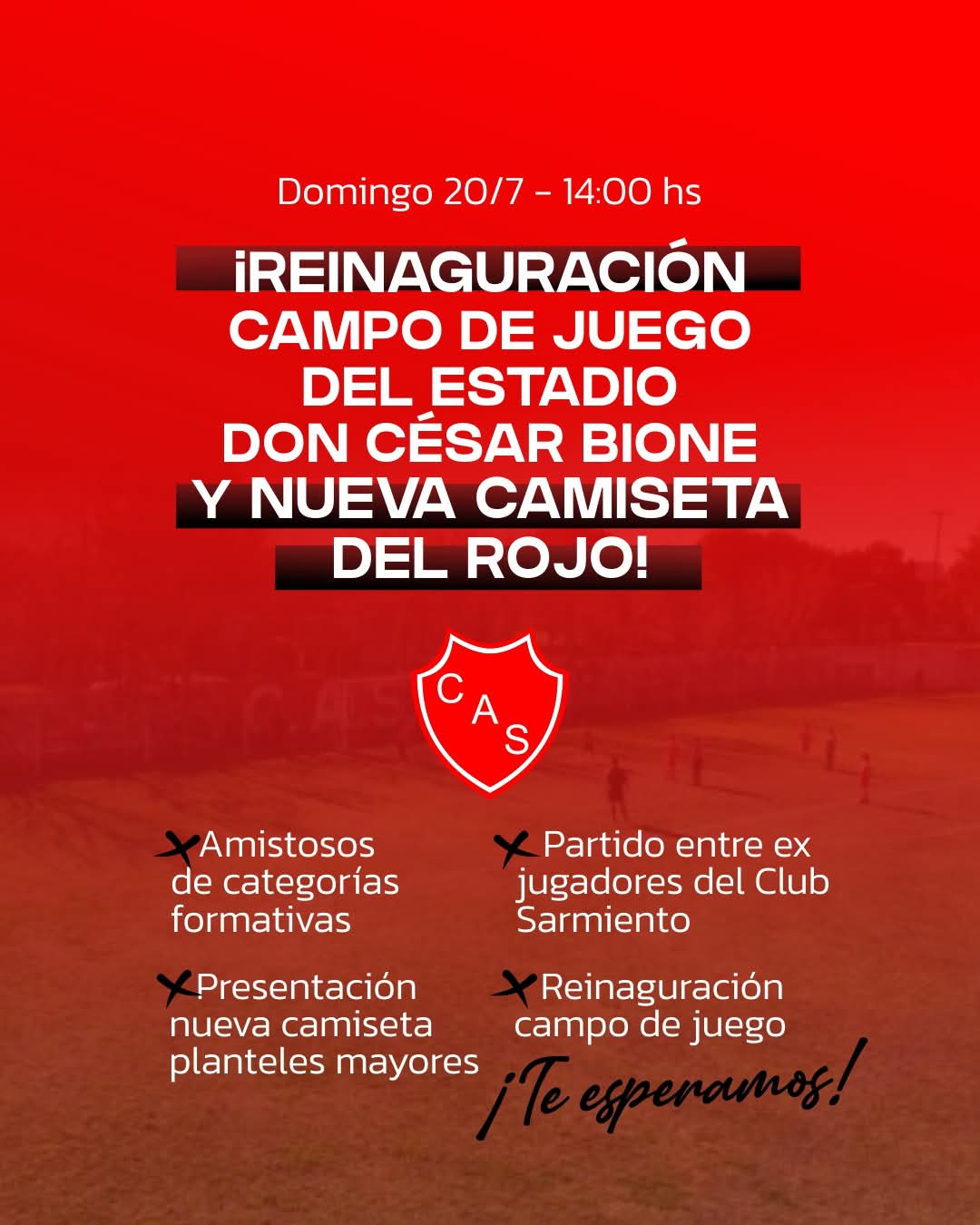SARMIENTO PRESENTARÁ LAS OBRAS REALIZADAS EN SU ESTADIO