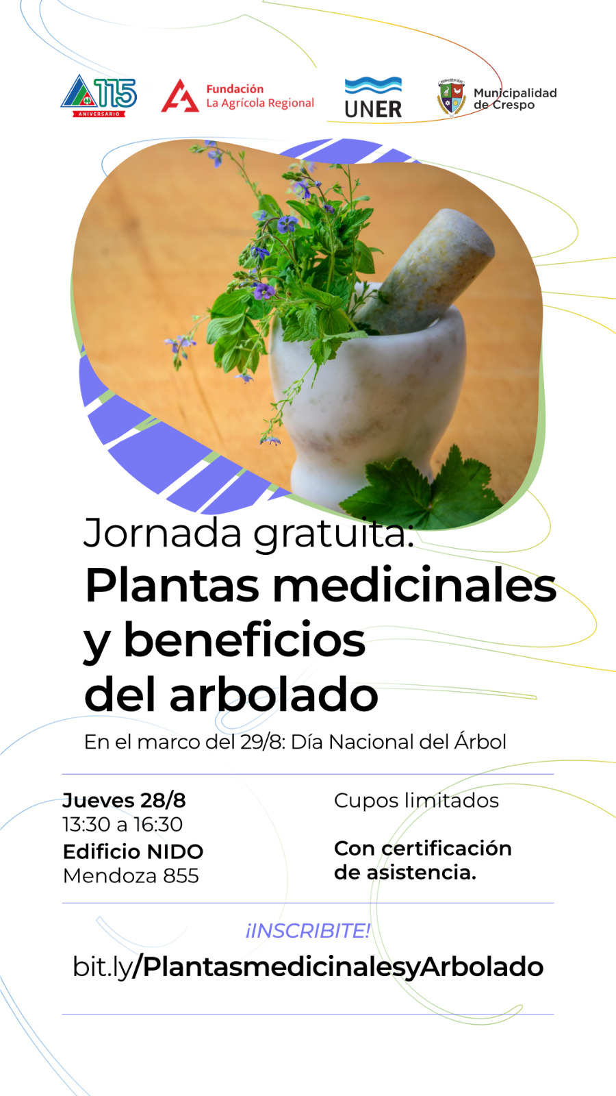 JORNADA GRATUITA SOBRE ‘PLANTAS MEDICINALES Y BENEFICIOS DEL ARBOLADO’