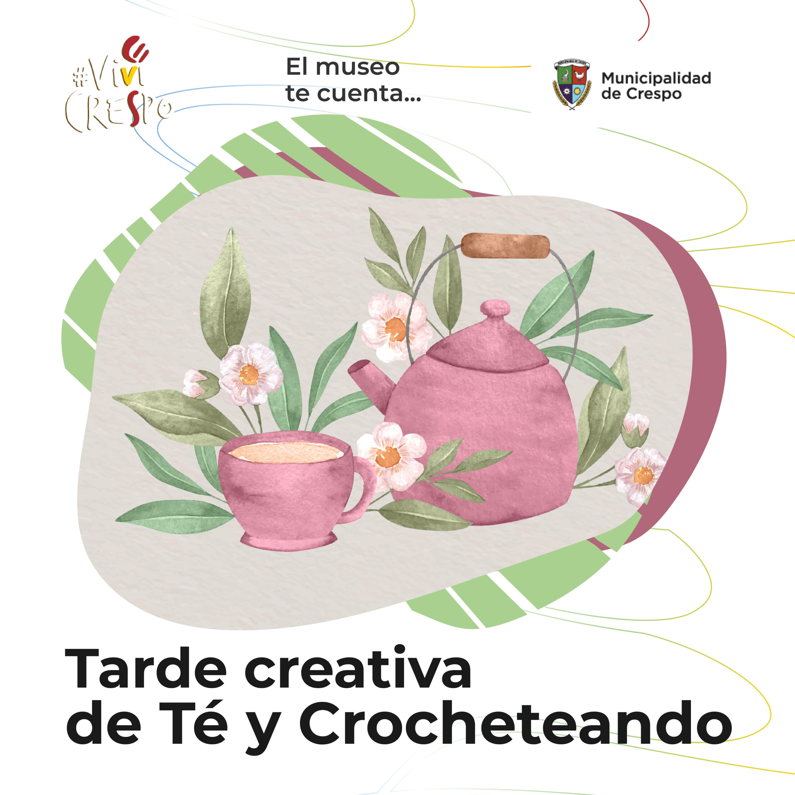 TARDE CREATIVA DE TÉ Y CROCHETEANDO