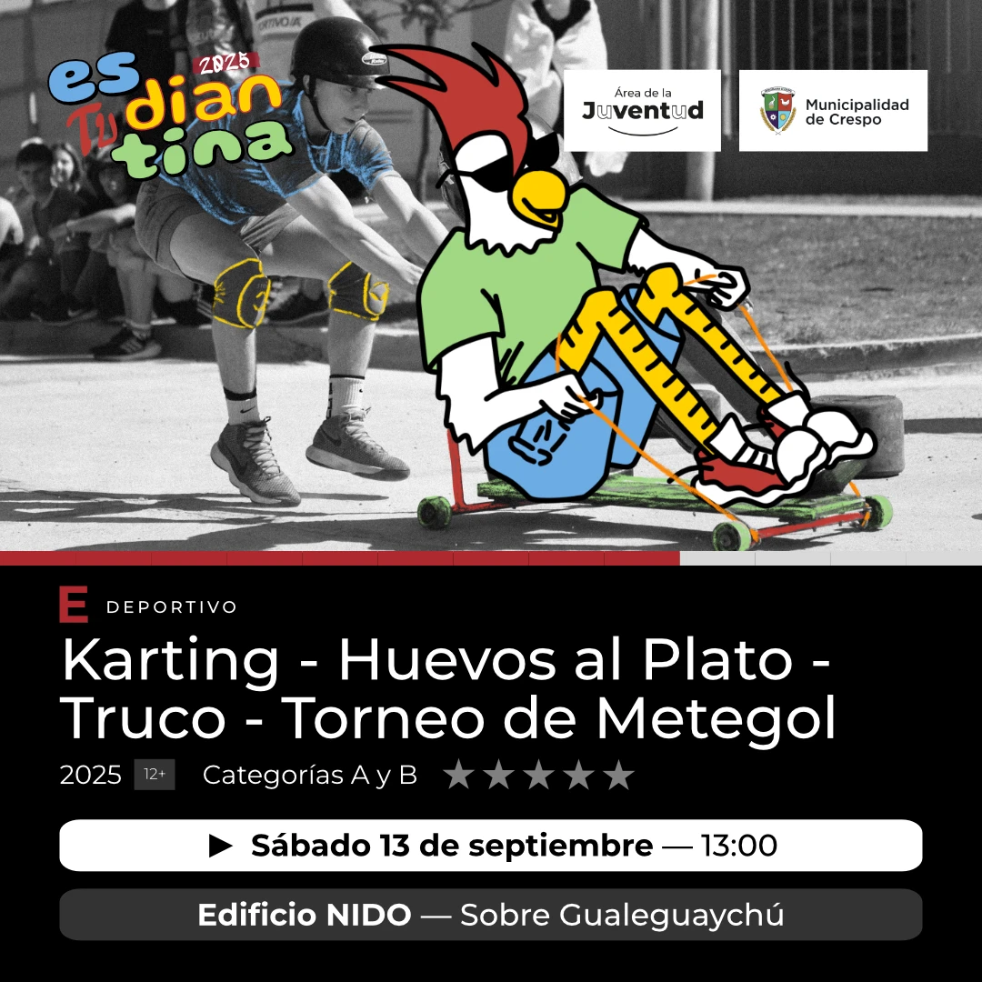 ESTUDIANTINA 2025: KARTING, TRUCO, METEGOL Y HUEVOS AL PLATO
