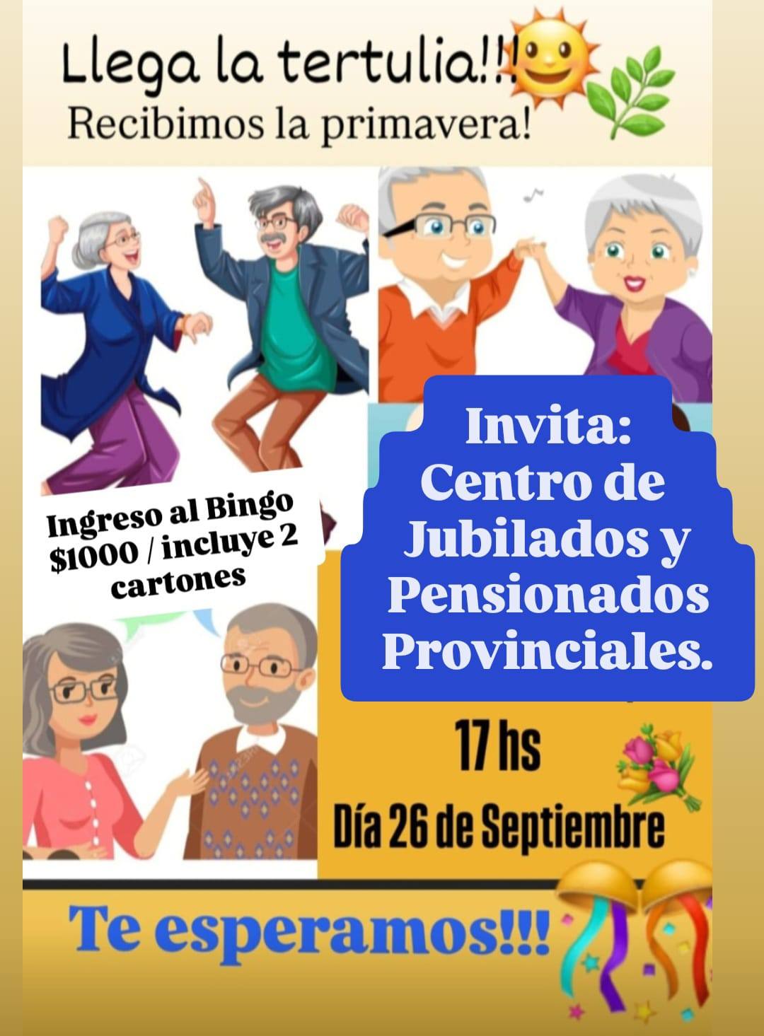 TERTULIA Y BINGO PARA RECIBIR LA PRIMAVERA