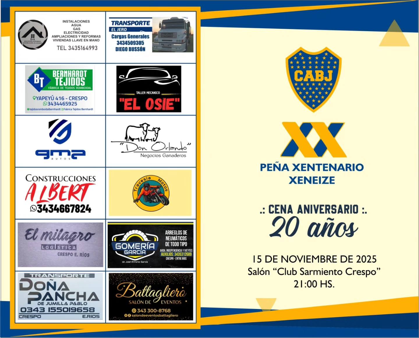 CENA ANUAL DE LA PEÑA XENTENARIO XENEIZE