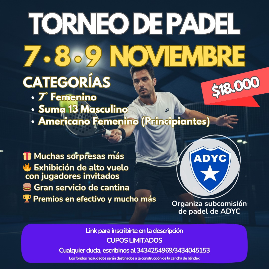 GRAN TORNEO DE PADEL EN CULTURAL