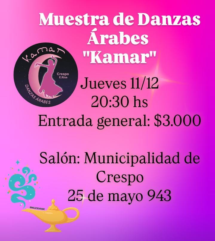 MUESTRAS DE DANZAS ÁRABES ‘KAMAR’