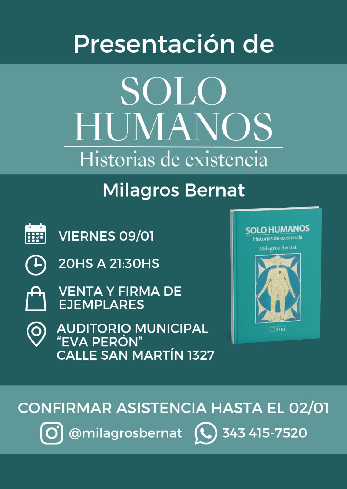 PRESENTACIÓN DEL LIBRO ‘SOLO HUMANOS: HISTORIAS DE EXISTENCIA’