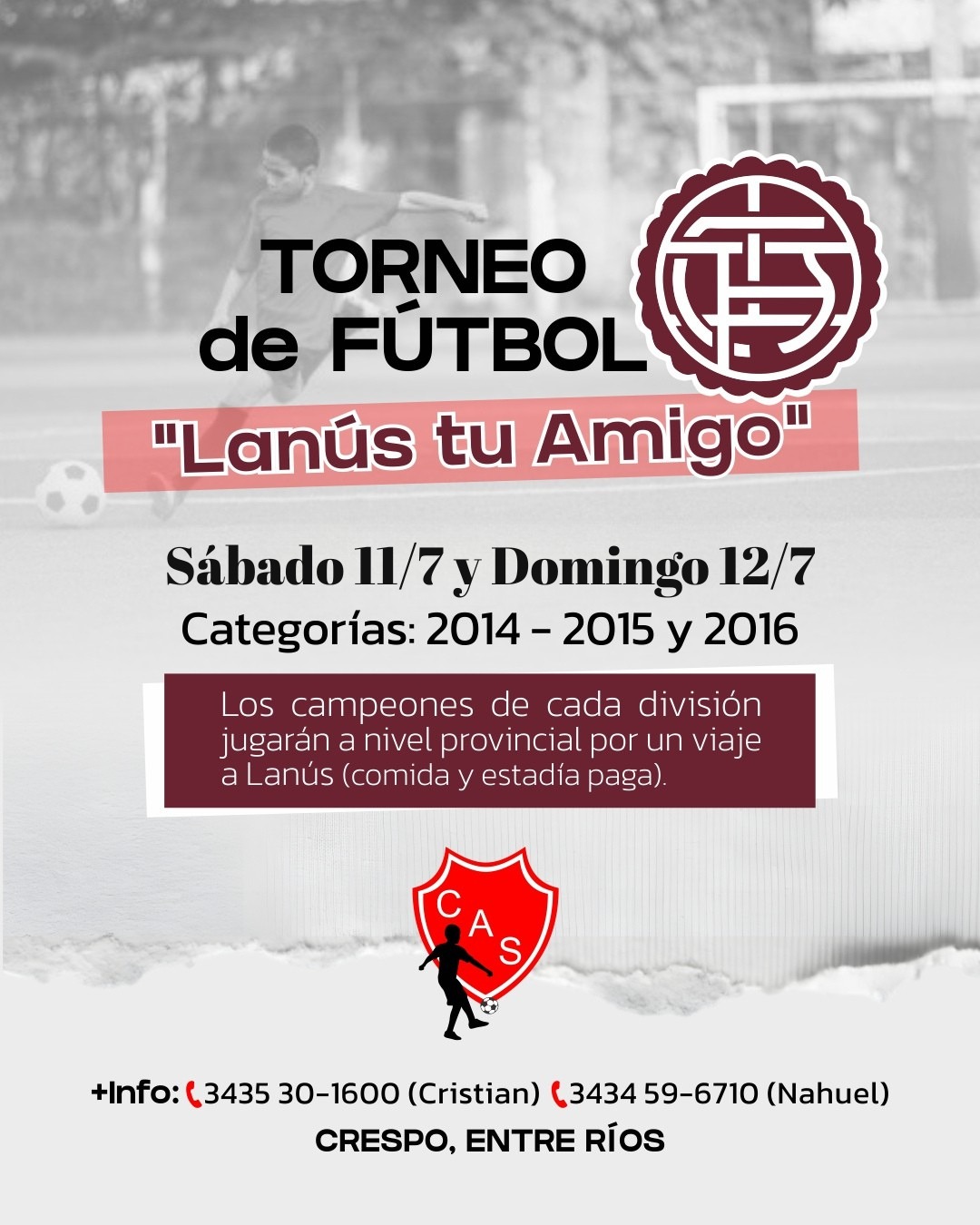 TORNEO DE FÚTBOL 'LANÚS TU AMIGO'