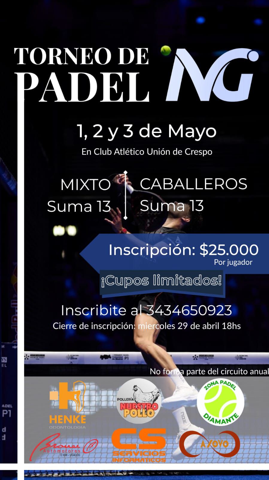 TORNEO DE PADEL PUNTUABLE NG