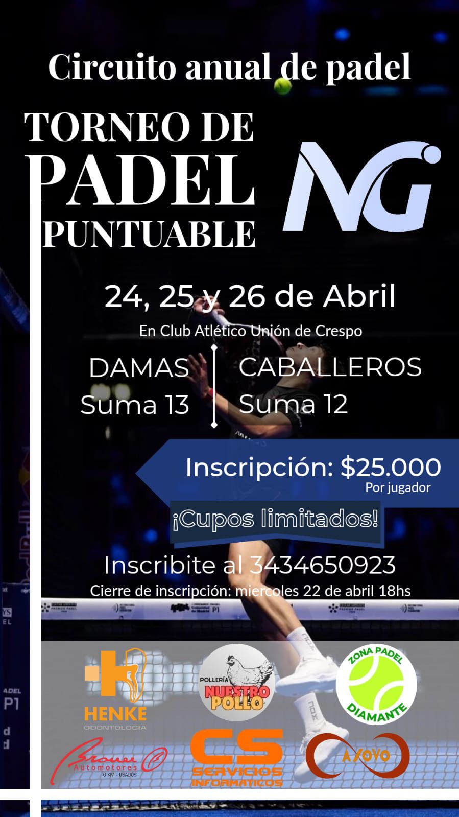 TORNEO DE PADEL PUNTUABLE NG