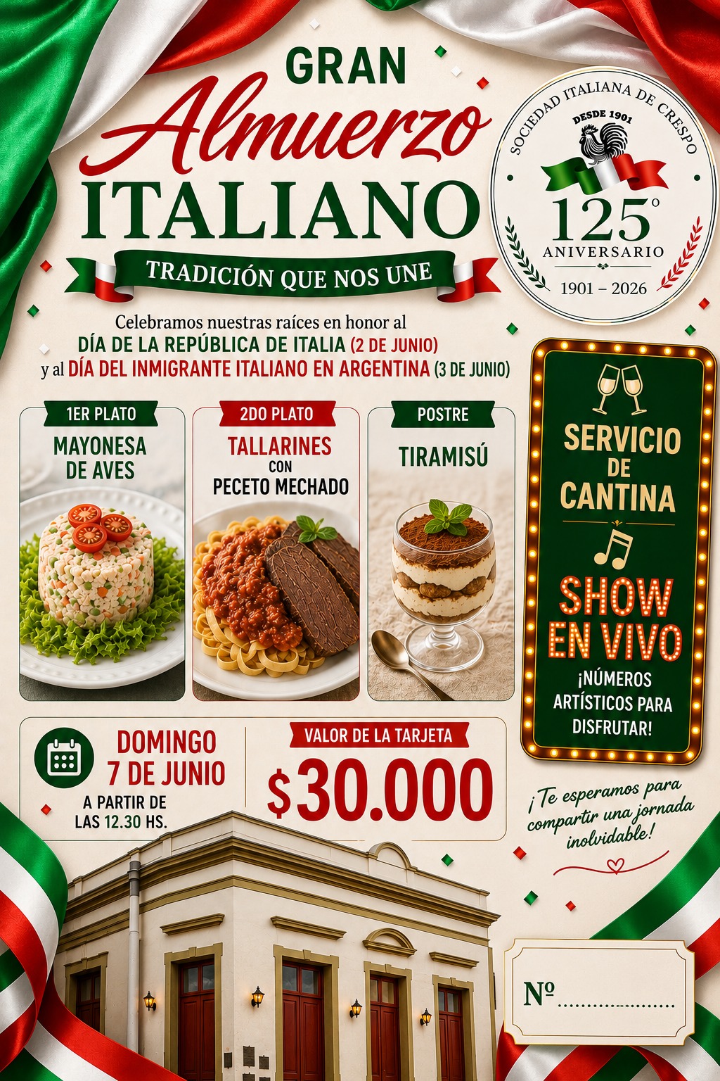 GRAN ALMUERZO ITALIANO