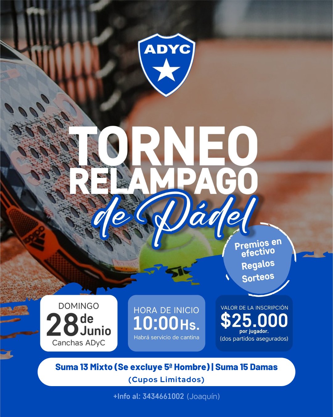TORNEO RELAMPAGO DE PADEL