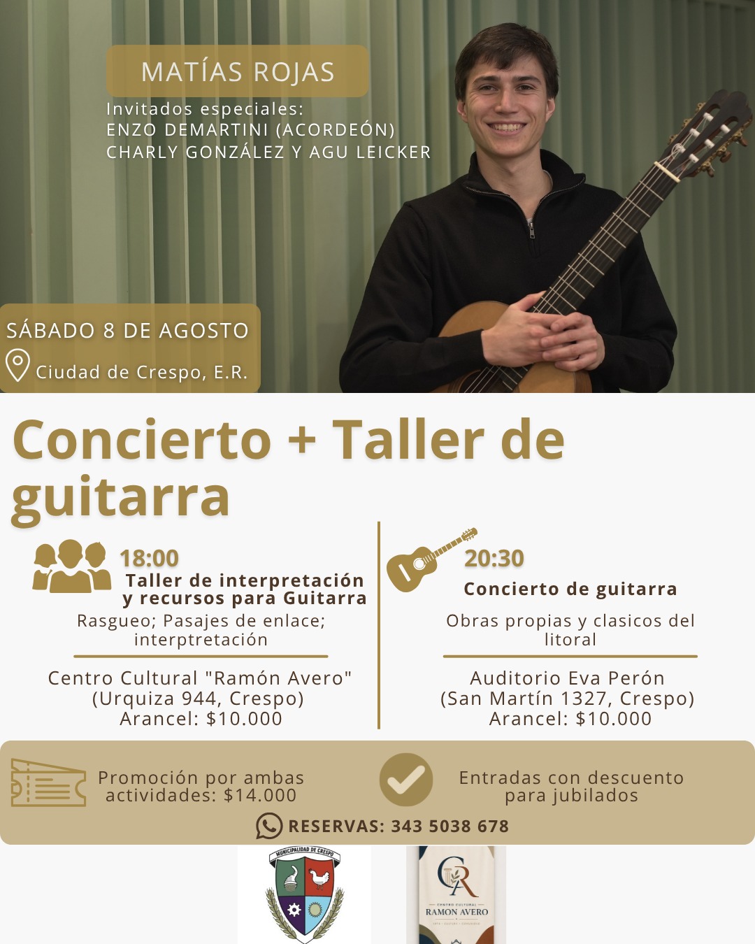 CONCIERTO + TALLER DE GUITARRA