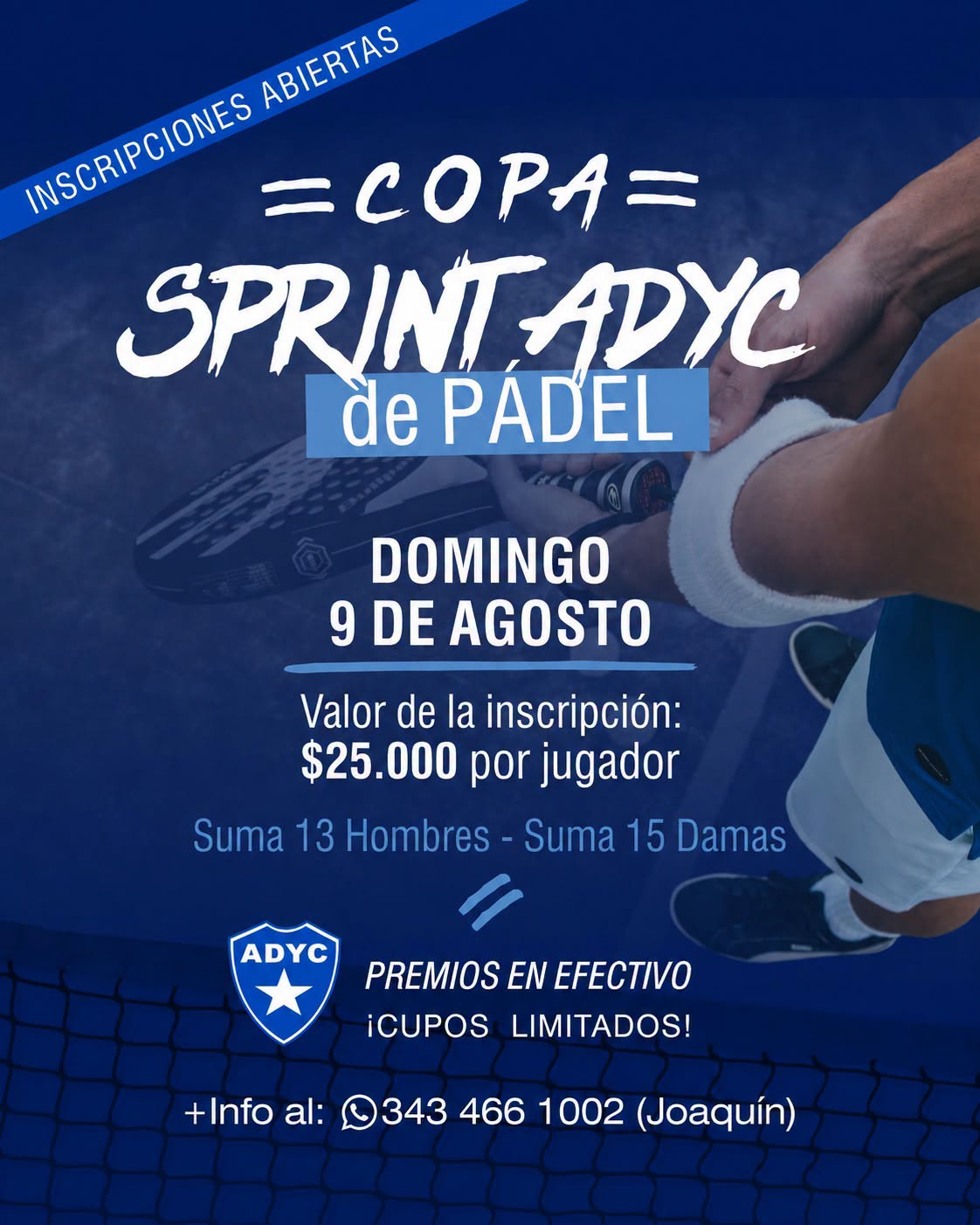 COPA SPRINT ADYC DE PADEL